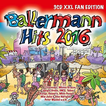 Various - Ballermann Hits 2016 XXL Fan Edition [3 CDs]