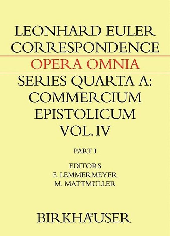 Correspondence of Leonhard Euler with Christian Goldbach