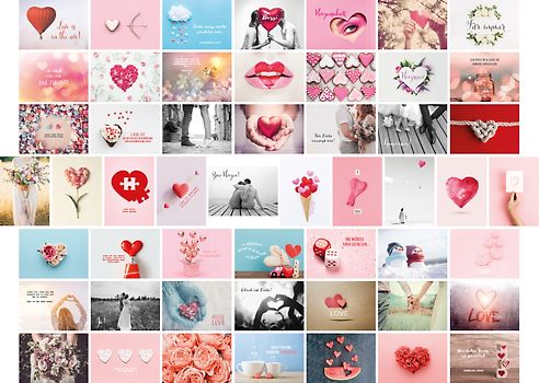 Postkarten Hochzeit 52 Wochen, Set mit 52 Liebespostkarten DIN A6 für Hochzeitsspiel. 1 Jahr jede Woche eine Karte. Kreatives Hochzeitsgeschenk mit romantischen Motiven & Sprüchen. Hochwertige Postkarten für Brautpaar. Gästebuch Alternative