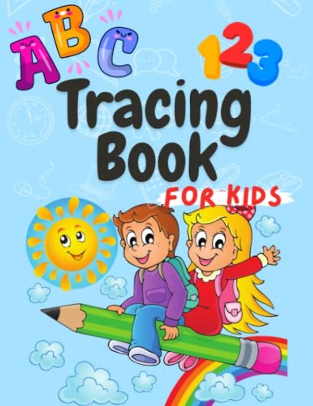 Kids' Fun Learning: Alphabet & Numbers Tracing Workbook: Master Handwriting Skills with Engaging Letter, Number, and Shape Tracing Activities for Children