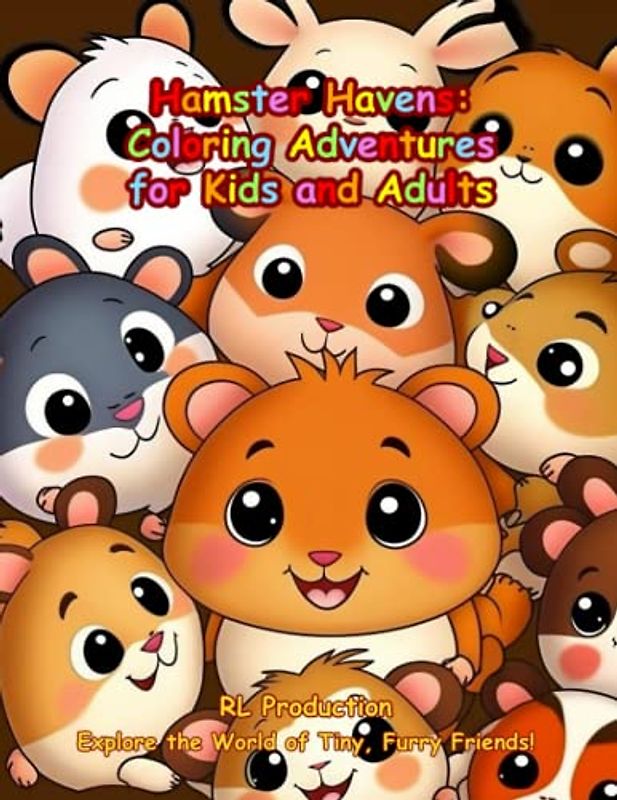 Hamster Havens: Coloring Adventures for Kids and Adults: Explore the World of Tiny, Furry Friends!