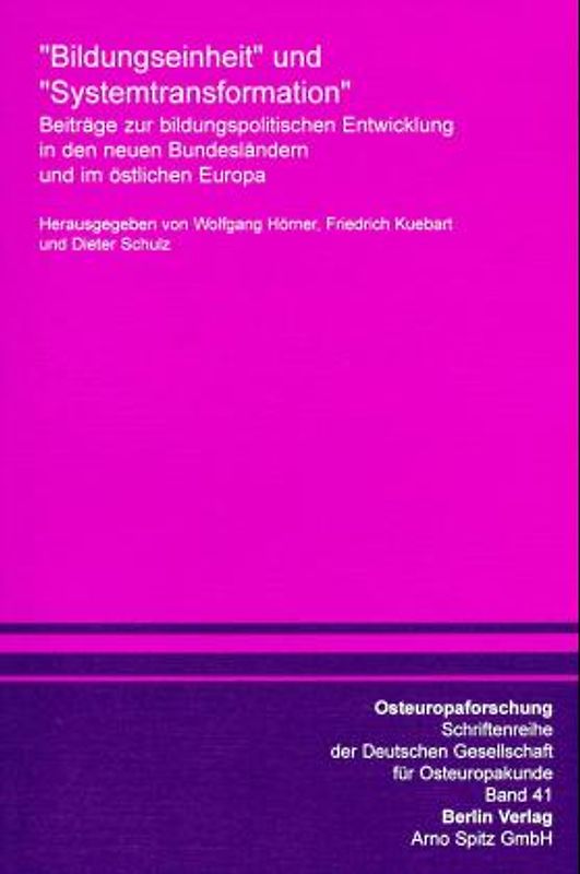 "Bildungseinheit" und "Systemtransformation"