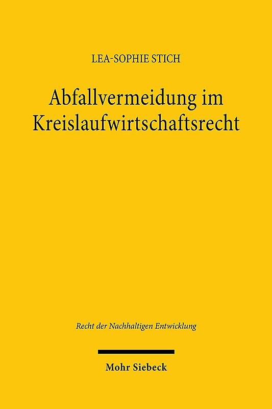 Abfallvermeidung im Kreislaufwirtschaftsrecht