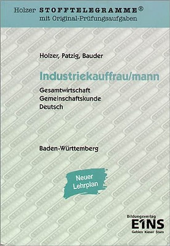 Stofftelegramme Industriekauffrau/mann