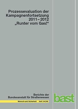 Prozessevaluation der Kampagnenfortsetzung 2011 - 2012 "Runter vom Gas!"