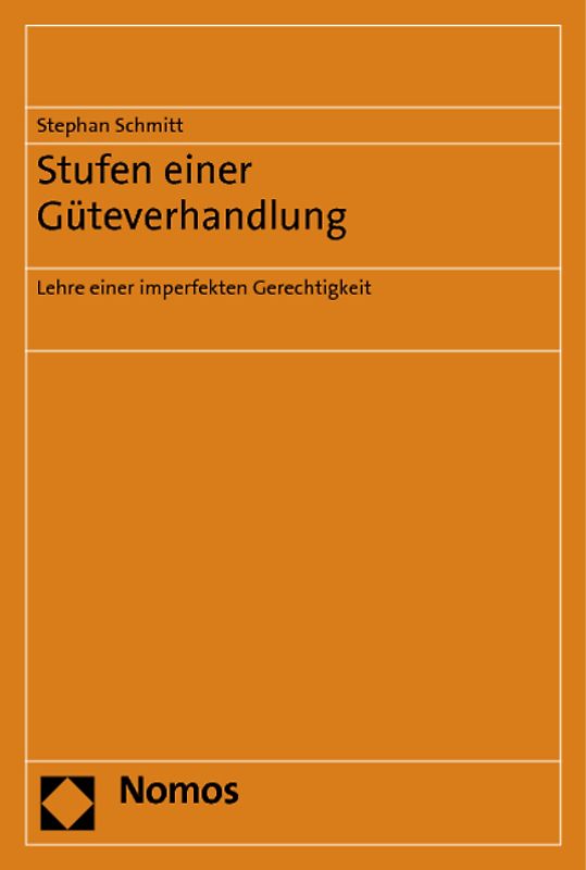 Stufen einer Güteverhandlung