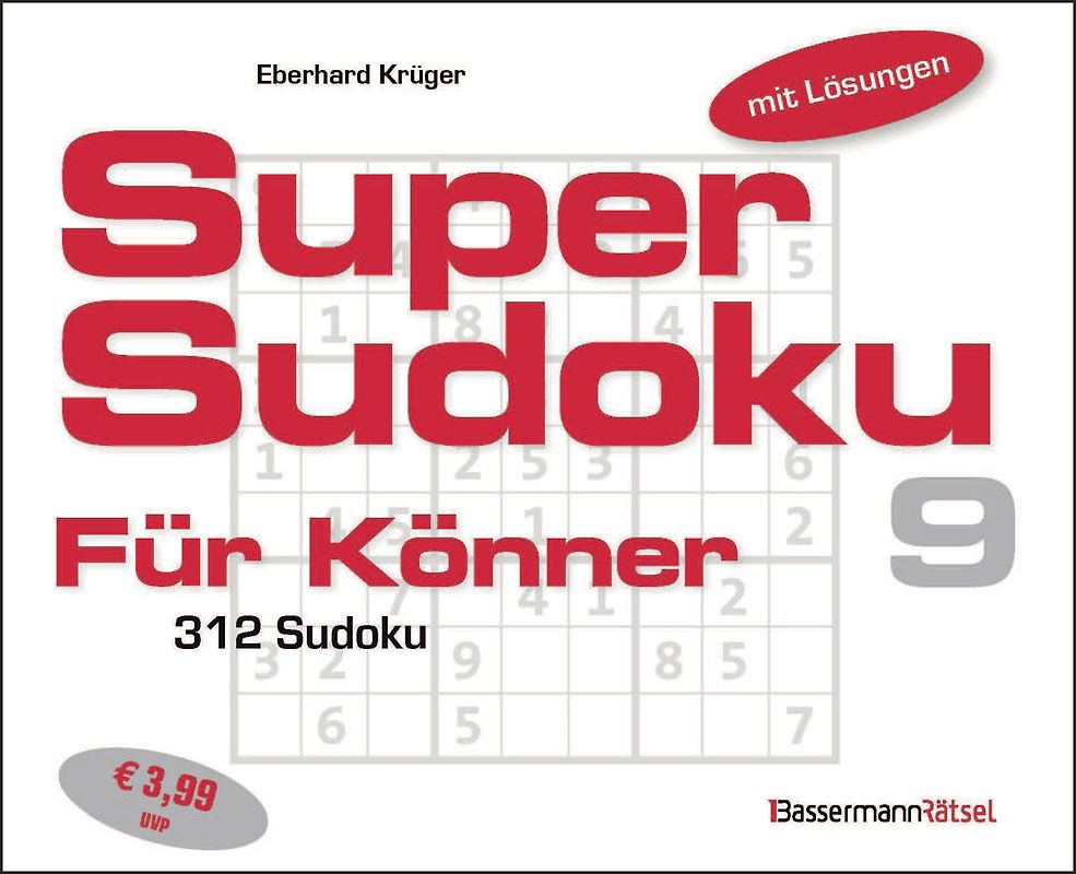 Supersudoku für Könner 9 (5 Exemplare à 3,99 €)