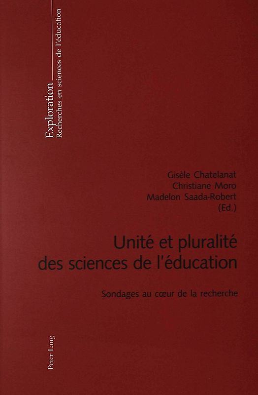 Unité et pluralité des sciences de l’éducation