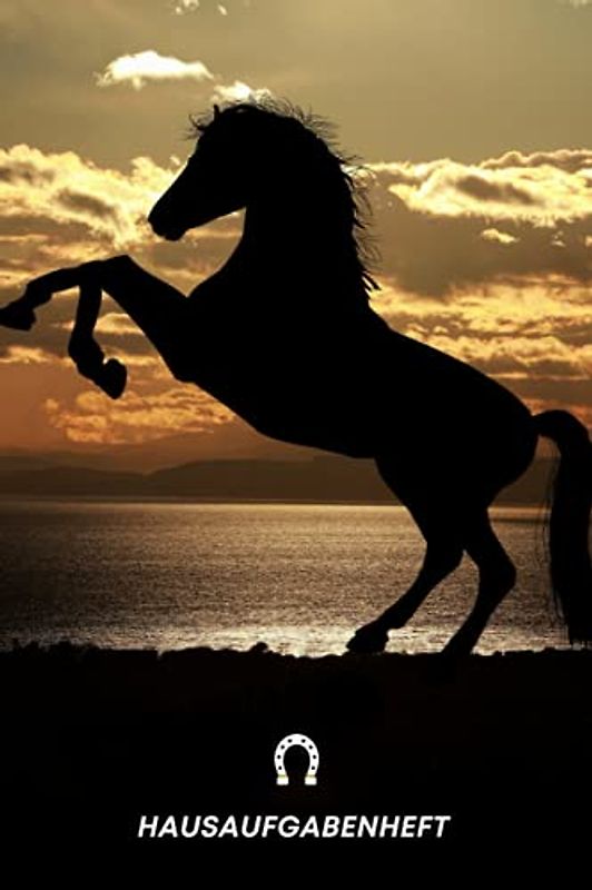 Hausaufgabenheft: Mit diesem übersichtlichen Hausaufgabenheft vergisst du nie wieder eine Schul- oder Hausarbeit , 110 Seiten , ( Pferd Cover )| 52 woche