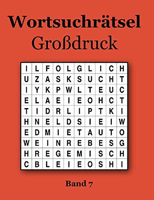 Wortsuchrätsel Großdruck Band 7