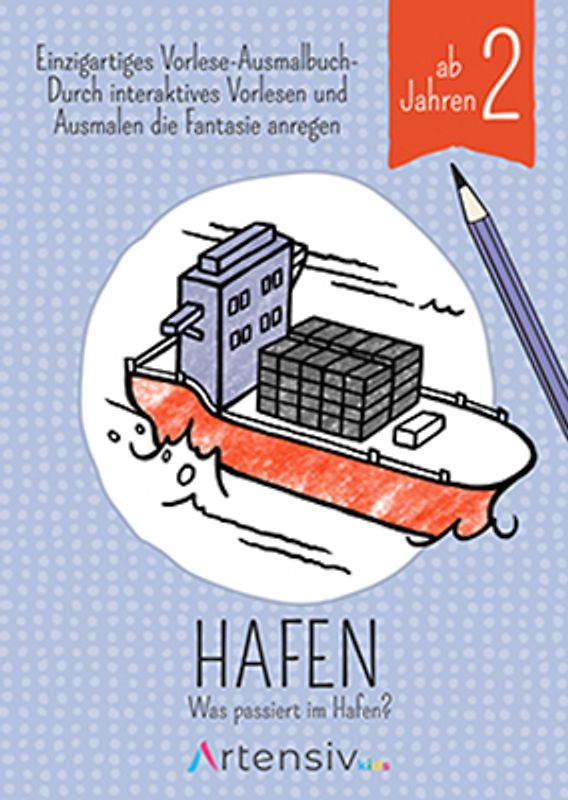 Hafen - Malbuch ab 3 Jahren