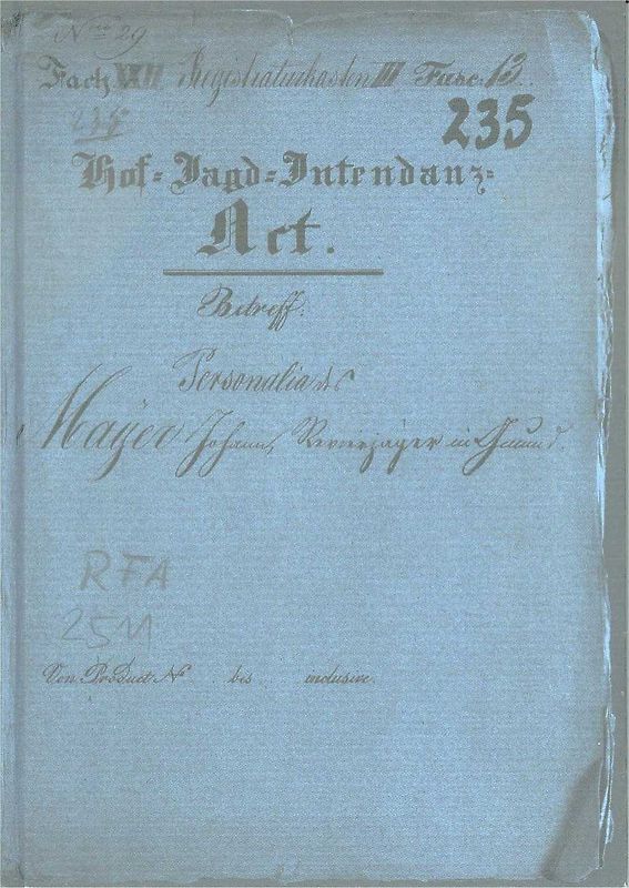 Johann Mayer - Revierjäger in Gmund 1783-1834