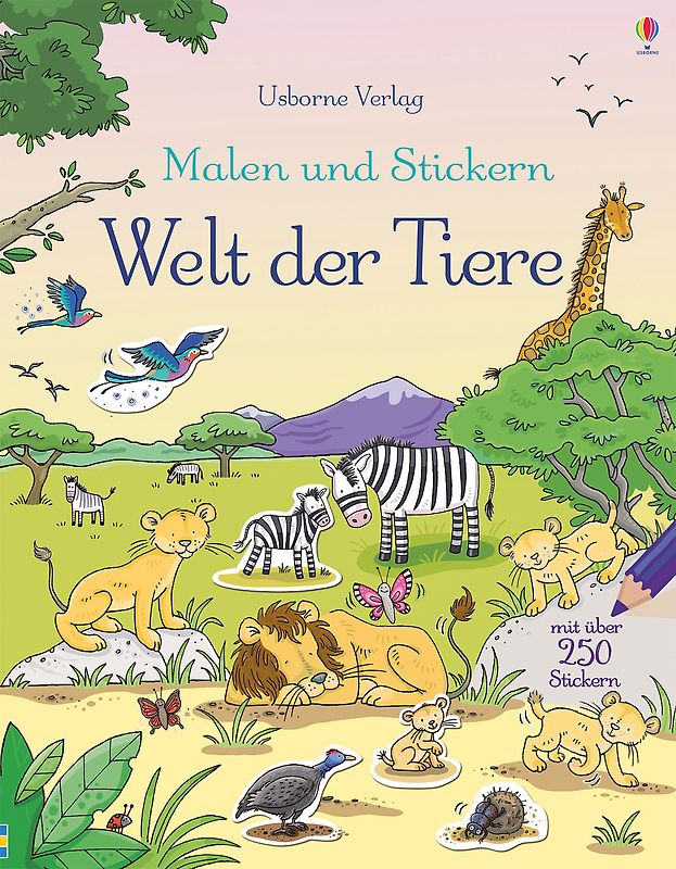 Malen und Stickern: Welt der Tiere