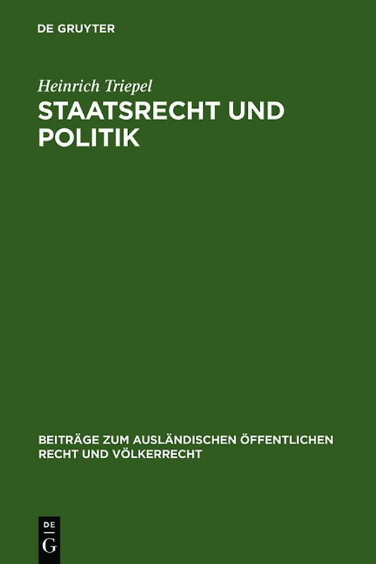 Staatsrecht und Politik