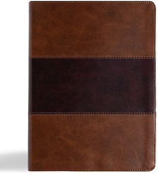 KJV Study Bible, Large Print Edition, Saddle Brown Leathertouch