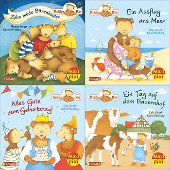 Maxi-Pixi-4er-Set 46: Bobby Bär (4x1 Exemplar)