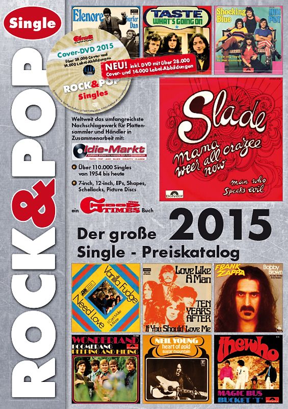 Der große Rock & Pop Single Preiskatalog 2015