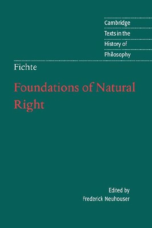 Foundations of Natural Right