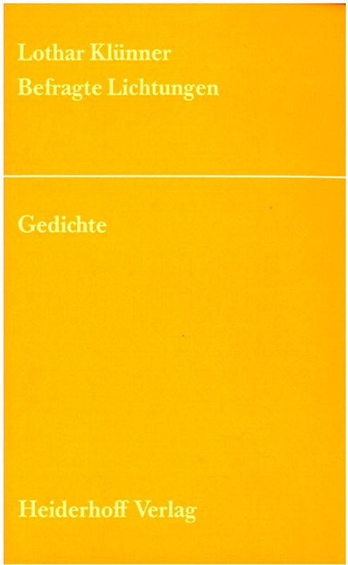 Befragte Lichtungen.