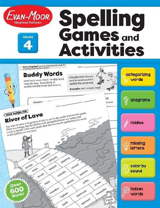 Spelling Games and Activities, Grade 4 Teacher Resource