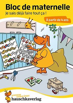 Bloc de maternelle à partir de 4 ans - Mon cahier d'ecole maternelle - coloriage enfant - cahier vacances 4 ans