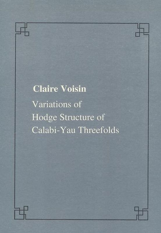 Variations of Hodges structure of Calabi-Yau threefolds