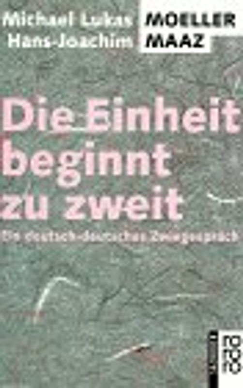 Die Einheit beginnt zu zweit