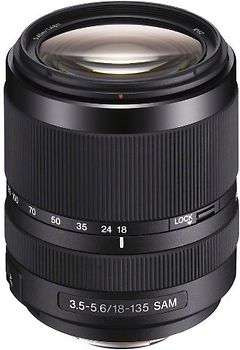 Sony 18- 135 mm F3.5-5.6 DT SAM 62 mm Objectif (adapté à Sony A-mount) noir