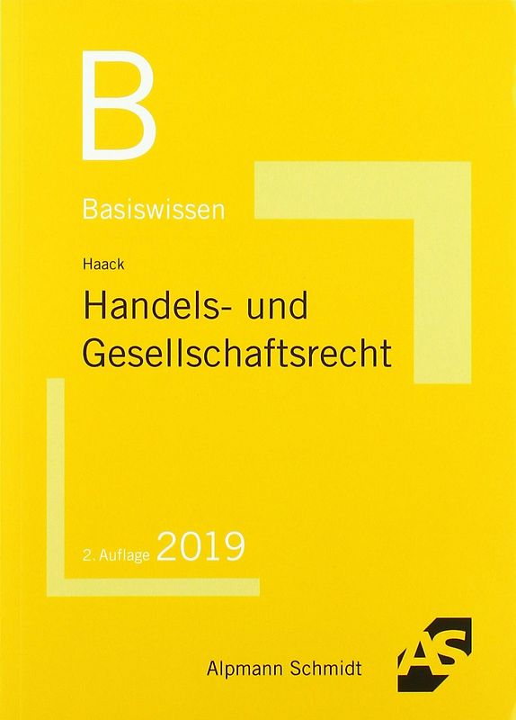 Basiswissen Handels- und Gesellschaftsrecht
