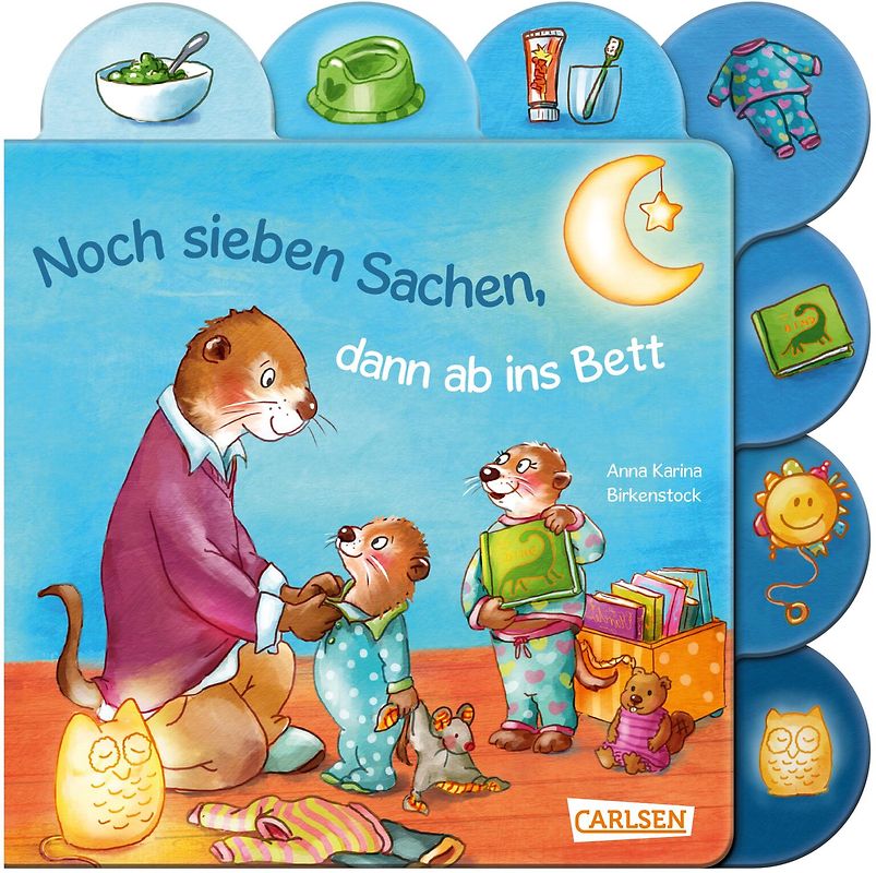 Noch sieben Sachen, dann ab ins Bett