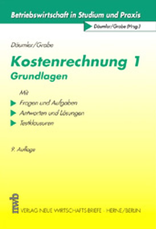 Kostenrechnung 1 - Grundlagen