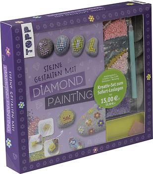 Kreativ-Set Steine gestalten mit Diamond Painting