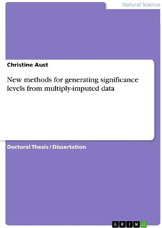 New methods for generating significance levels from multiply-imputed data