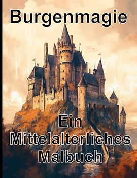 Burgenmagie Ein Mittelalterliches Malbuch: Ein Malbuch mit Mittelalter Motiven ; 50 fantastische Illustrationen zum ausmalen ; Perfekt für Kinder oder Mittelalter Begeisterte ; zur Entspannung