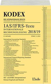 KODEX Internationale Rechnungslegung IAS/IFRS - Texte 2018/19