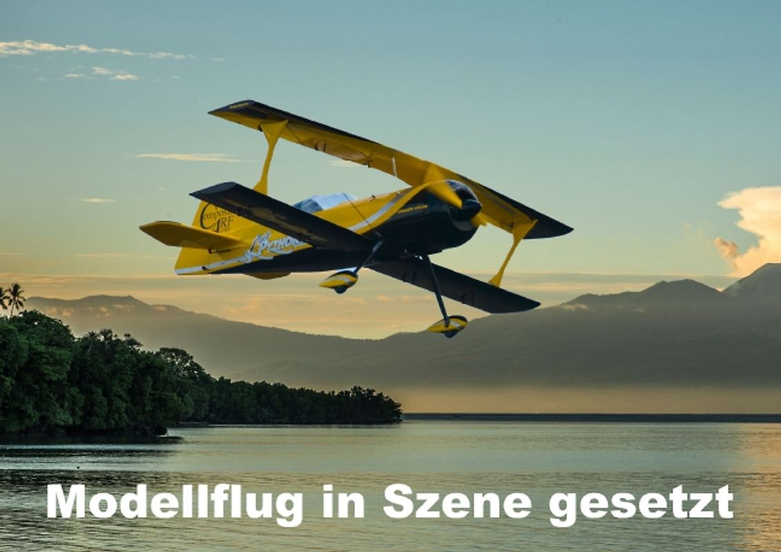 Modellflug in Szene gesetzt (Posterbuch DIN A2 quer)