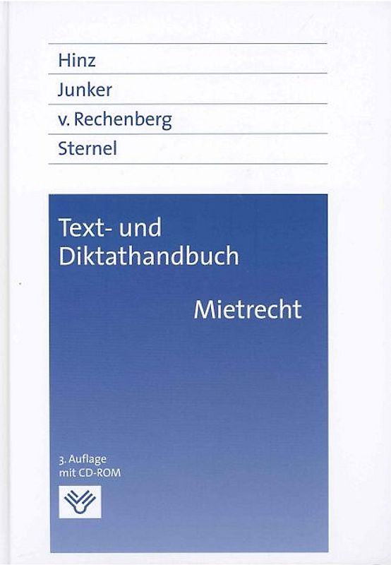 Text- und Diktathandbuch Mietrecht