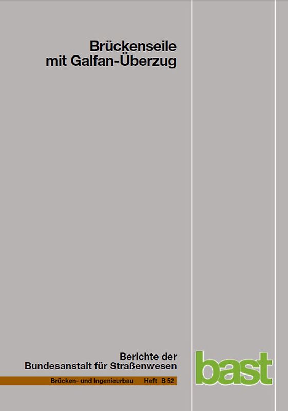 Brückenseile im Galfan-Überzug