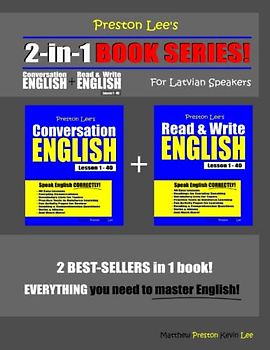 Preston Lee’s 2-in-1 Book Series! Conversation English & Read & Write English Lesson 1 – 40 For Latvian Speakers