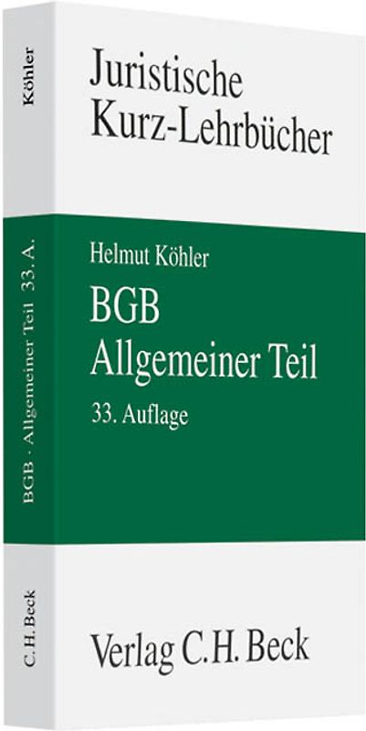 BGB Allgemeiner Teil