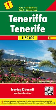 Teneriffa, Autokarte 1:50.000, freytag & berndt