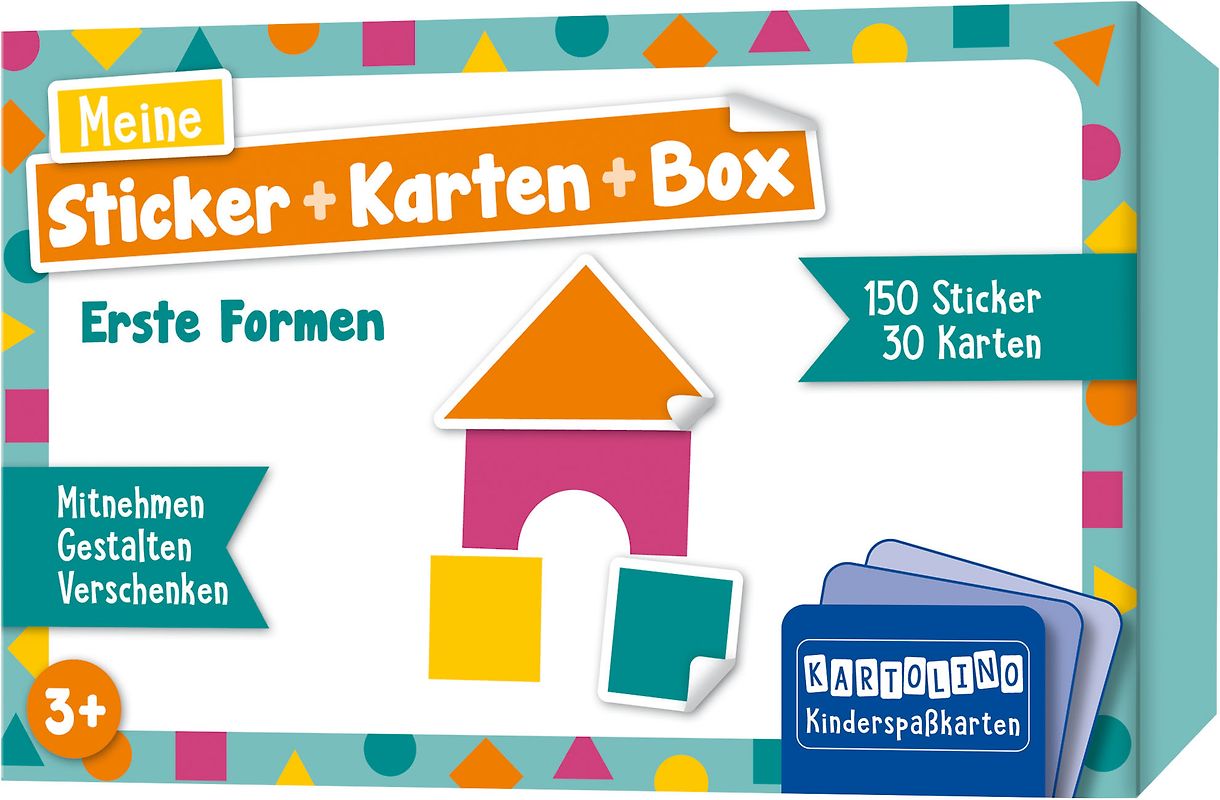 Meine Sticker + Karten + Box - Erste Formen
