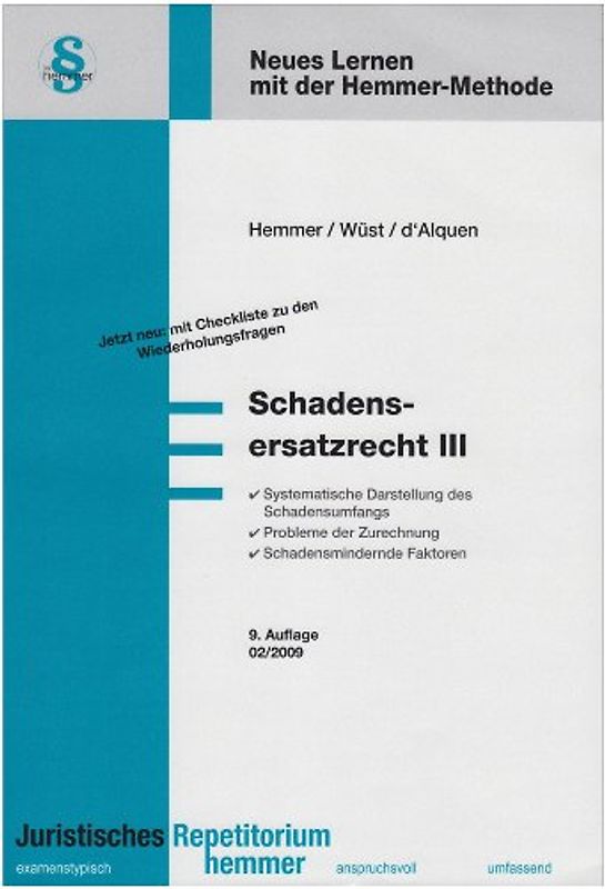 Schadenersatzrecht III