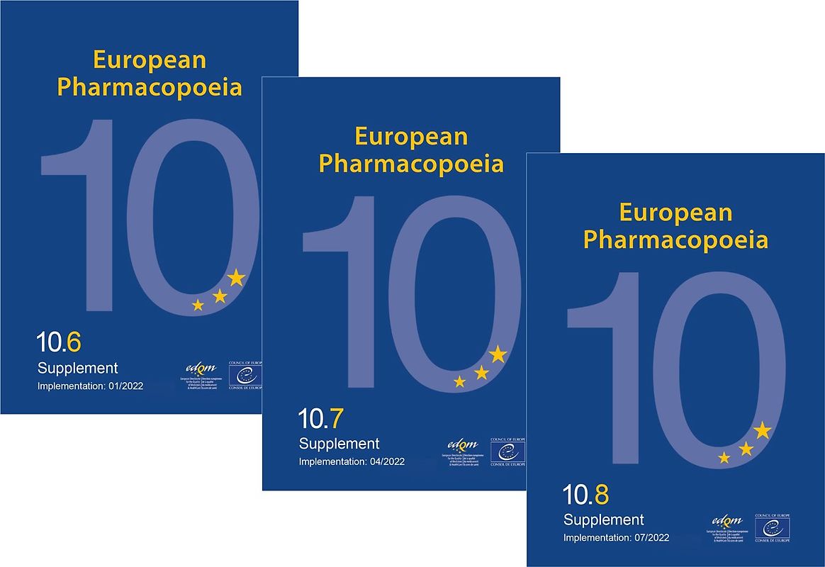 European Pharmacopoeia, 10th Ed., French: 10.6 - 10.8