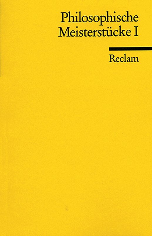 Philosophische Meisterstücke