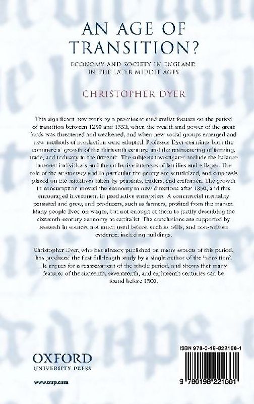 An Age of Transition?