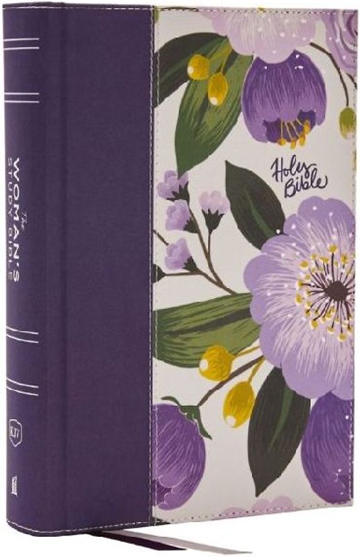 Kjv, the Woman's Study Bible, Purple Floral Cloth Over Board, Red Letter, Full-Color Edition, Comfort Print (Thumb Indexed)