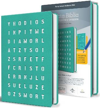 Rvr 1960 Para Regalos Y Premios, Aguamarina Con Sopa de Letras / Spanish Bible Rvr 1960 Gift and Award Bible, Aquamarine Special Edition Wordsearch Cover