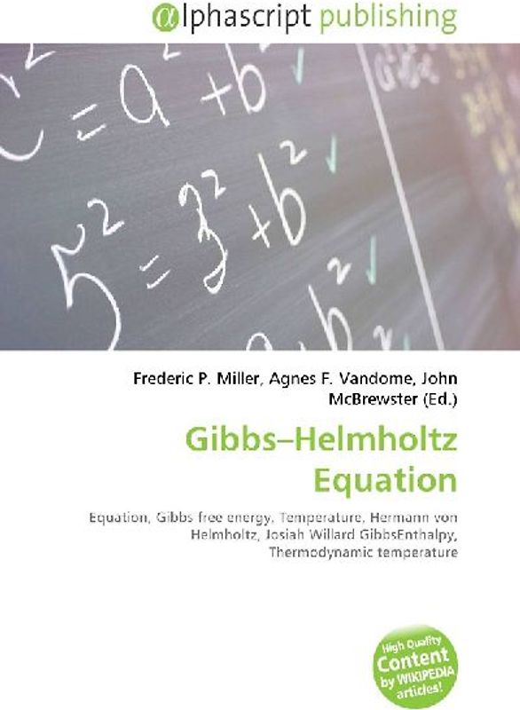 Gibbs-Helmholtz Equation