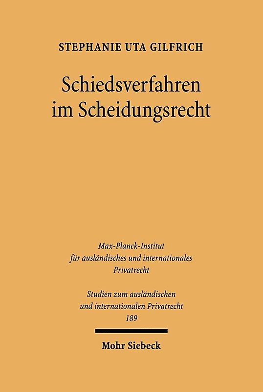 Schiedsverfahren im Scheidungsrecht